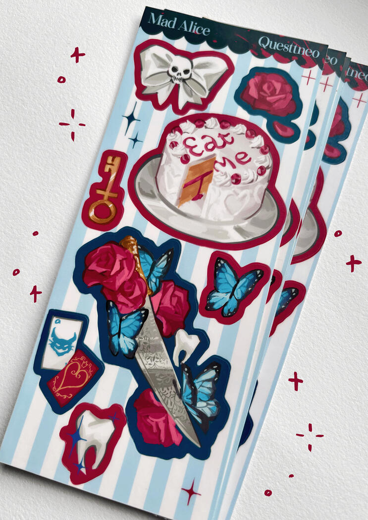 Alice Madness Sticker Sticker Sheet