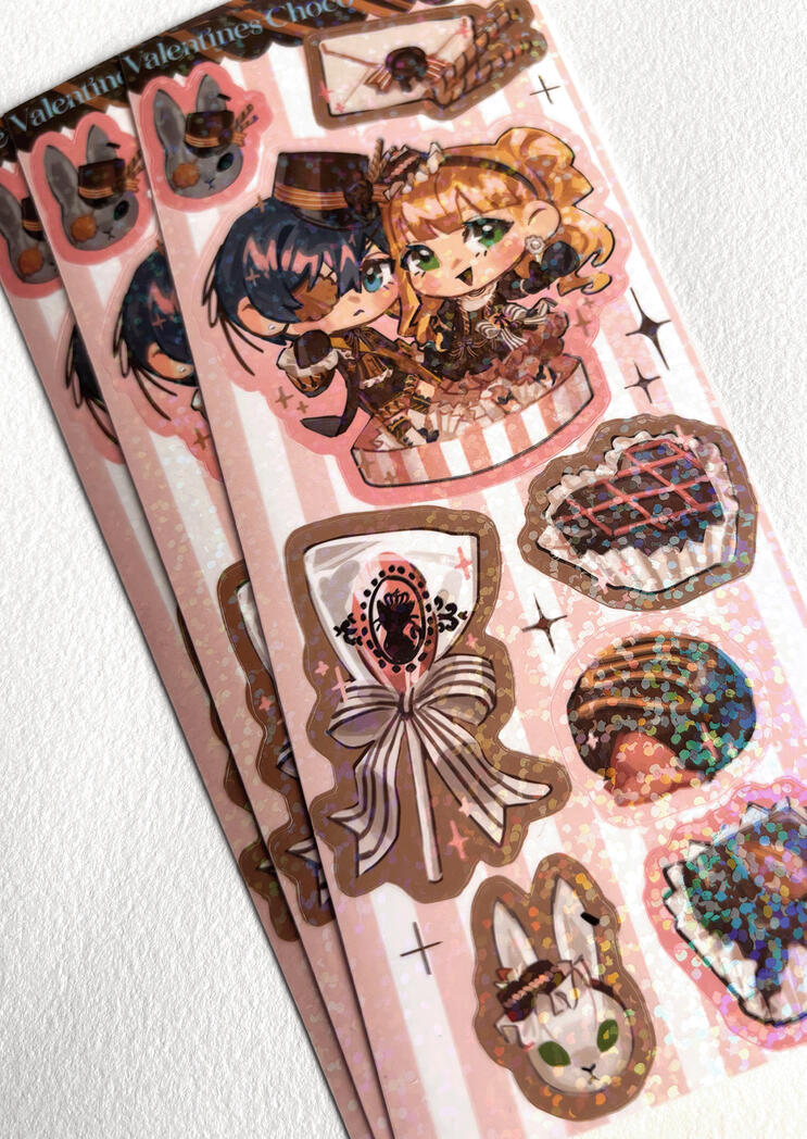 Victorian Chocolate Sticker Sheet