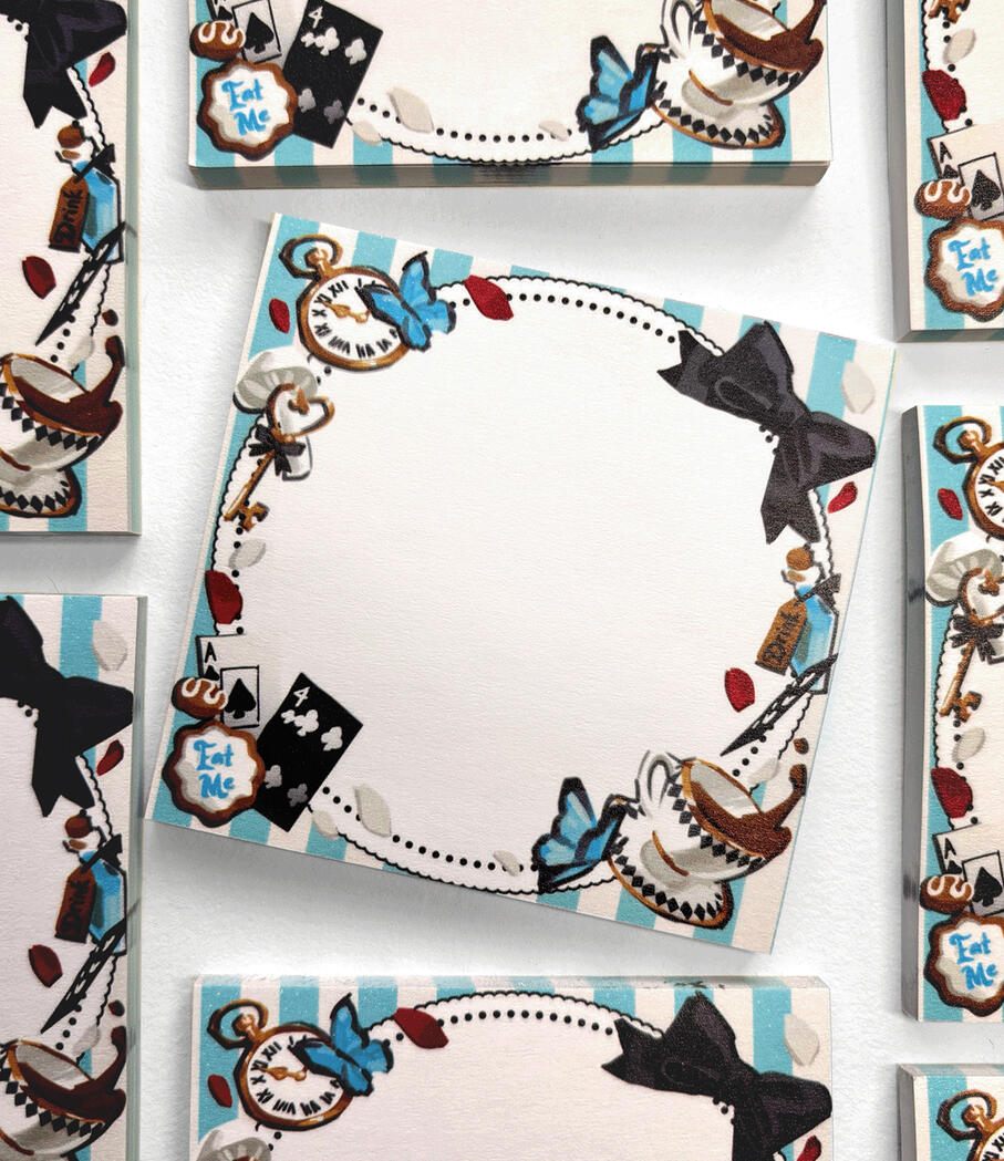 Alice In Wonderland Sticky Note