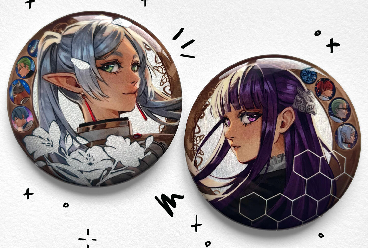 Glitter Button Mock ups