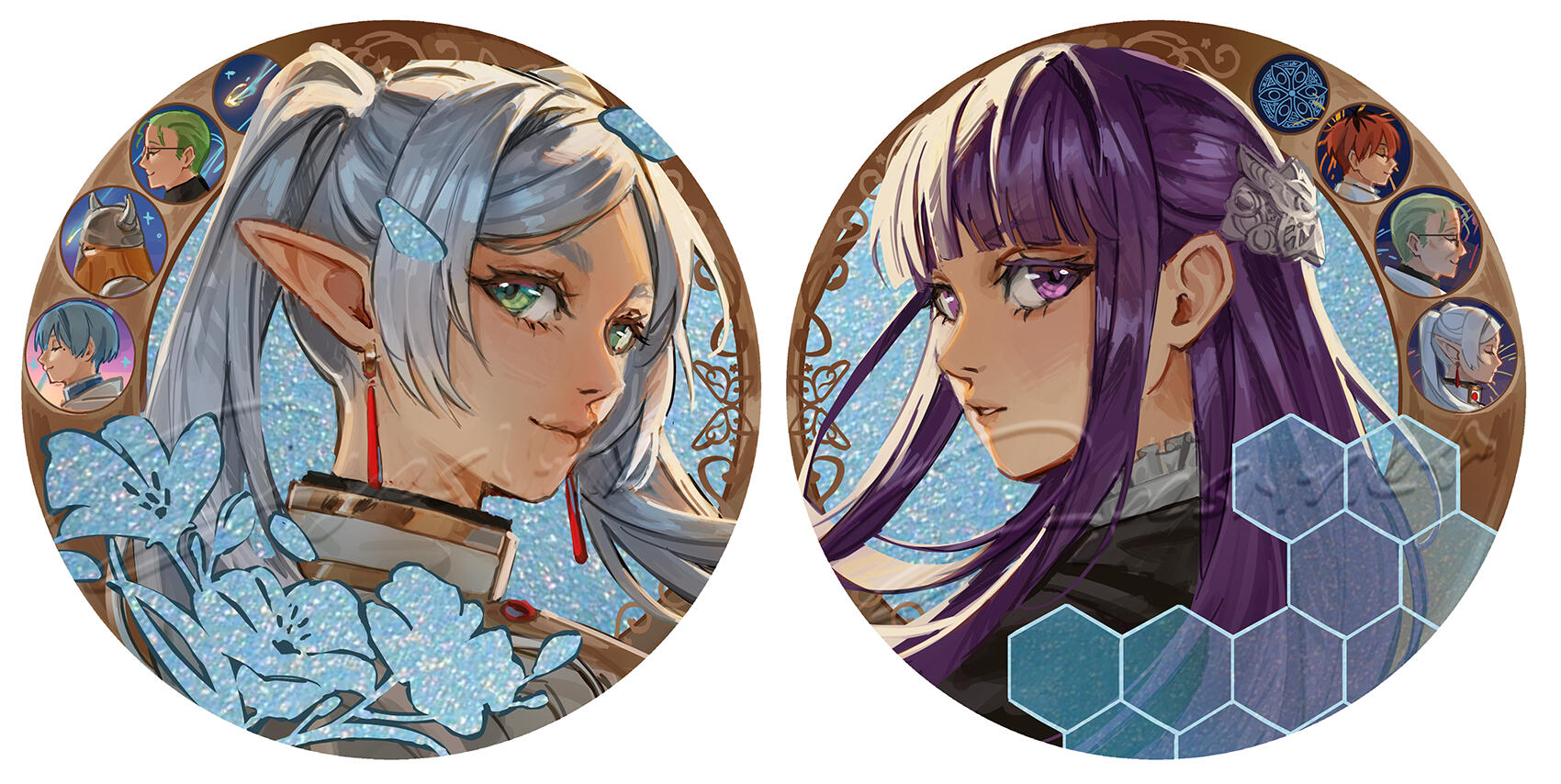 Glitter Button Mock ups