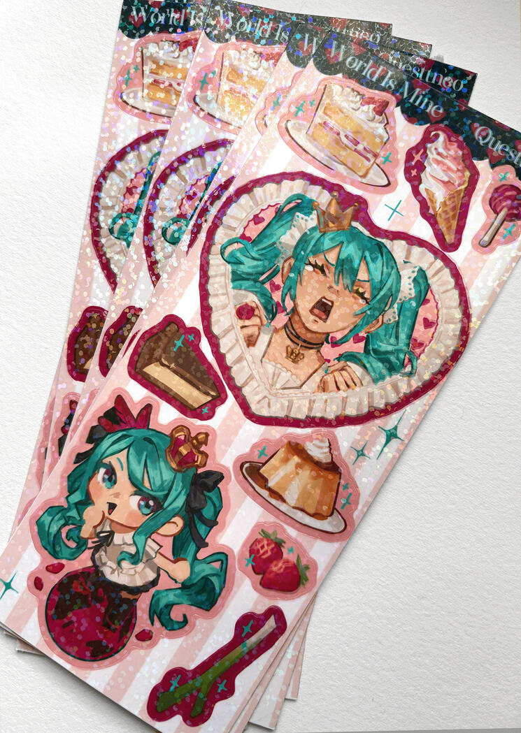 World Is Mine Sticker Sheet